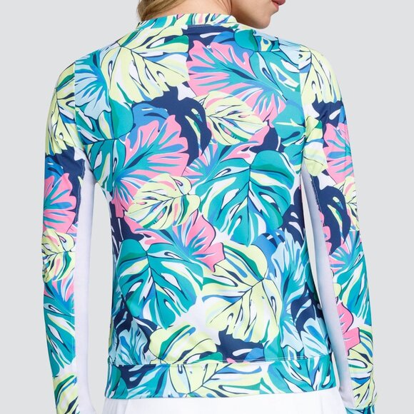 Tropical Botanical Print Long Sleeve Top - Picture 3 of 6